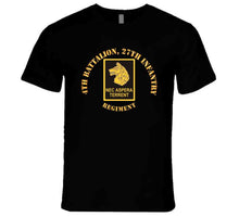 Load image into Gallery viewer, Army - 4th Battalion 27th Infantry W Dui X 300 T Shirt