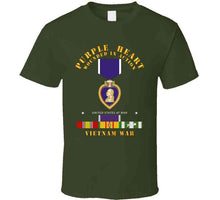 Load image into Gallery viewer, Purple Heart - Wia W Vn Svc W Purple Heart Ribbon T Shirt