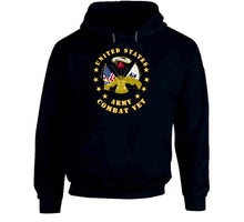 Load image into Gallery viewer, Emblem - US Army Center - Combat Veteran - blk - Hoodie