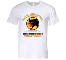 Load image into Gallery viewer, Army - 66th Infantry Division, "Black Panther" Division, World War II with European Theater Service Ribbons - T Shirt - Premium