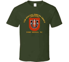 Load image into Gallery viewer, Army - 7th Special Forces Group W Flash - Fbnc T Shirt