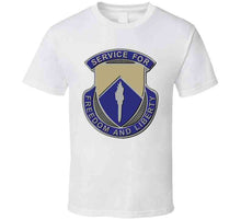 Load image into Gallery viewer, DUI - 277th Aviation Support Battalion w SVC Ribbon - T-Shirts - Classic