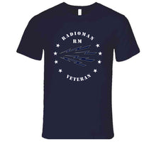Load image into Gallery viewer, Navy - Radioman - Rm - Veteran Wo Bkgnd - White - T-Shirts - Premium