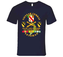 Load image into Gallery viewer, Army - Vietnam Combat Veteran, with 1st Batallion, 21st Artillery, Distinctive Unit Insignia, 1st Cavalry Division - T Shirt, Hoodie, and Premium