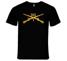 Load image into Gallery viewer, Army - 1st Bn 502nd Infantry Regt - Infantry Br Wo Txt - T-Shirts - Premium