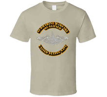 Load image into Gallery viewer, Navy - Submarine Badge - Silver - T-Shirts - Classic
