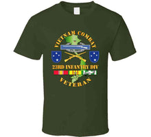 Load image into Gallery viewer, Vietnam Combat, Infantry Veteran, with 23rd Infantry Division, with Shoulder Sleeve Insignia - V1 - T Shirt, Premium and Hoodie