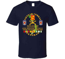 Load image into Gallery viewer, Army - Vietnam Combat Vet - Alpha Battery, 2nd Bn 40th Artillery - 199th Infantry Bde - Vn Svc - T-Shirts - Classic