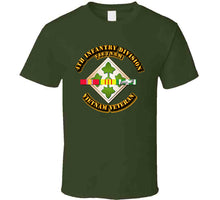 Load image into Gallery viewer, 4th Infantry Division with Vietnam Service Ribbons - T-Shirts - Classic