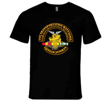 Load image into Gallery viewer, 1st Transportation Battalion with Vietnam Service Ribbon T Shirt, Premium and Hoodie