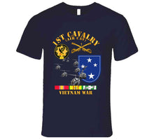 Load image into Gallery viewer, Army - 1st Cavalry (Air Cavalry) - 23rd Infantry Division with Vietnam Service Ribbons - T-Shirts - Premium