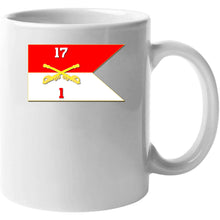 Load image into Gallery viewer, Army - 1st Squadron, 17th Cavalry Guidon Long Sleeve T Shirt