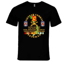 Load image into Gallery viewer, Army - Vietnam Combat Vet - Alpha Battery, 2nd Bn 40th Artillery - 199th Infantry Bde - Vn Svc -T-Shirts - Premium