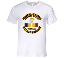 Load image into Gallery viewer, USMC - Combat Action Ribbon - Combat Veteran - Vietnam T Shirt, Premium and Hoodie