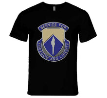 Load image into Gallery viewer, DUI - 277th Aviation Support Battalion w SVC Ribbon - T-Shirts - Premium