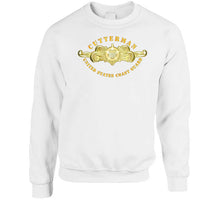 Load image into Gallery viewer, Uscg - Cutterman Badge - Officer - Gold T Shirt
