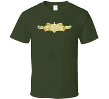 Load image into Gallery viewer, Uscg - Cutterman Badge - Officer - Gold Wo Txt T Shirt