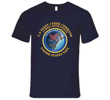 Load image into Gallery viewer, Navy - U.s Fleet Cyber Command X 300 T Shirt