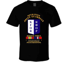 Load image into Gallery viewer, Army - US Army Peace Keeping, Operation Joint Guardian, Kosovo, with Kosovo Service Ribbons - T Shirt, Premium and Hoodie