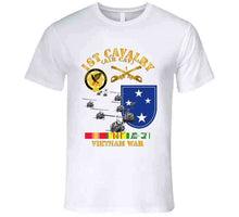 Load image into Gallery viewer, Army - 1st Cavalry (Air Cavalry) - 23rd Infantry Division with Vietnam Service Ribbons - T-Shirts - Premium