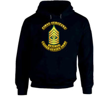 Load image into Gallery viewer, First Sergeant - E8 - w Text - Retired - Hoodie