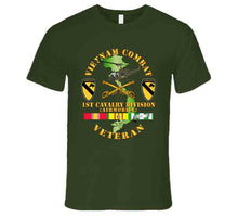 Load image into Gallery viewer, Army - Vietnam Combat Cavalry Veteran With 1st Cavalry Division Shoulder Sleeve Insignia V1 - T Shirt, Premium & Hoodie