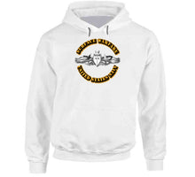 Load image into Gallery viewer, Navy - Surface Warfare Badge - Silver - HOODIE