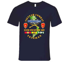 Load image into Gallery viewer, Army - Vietnam Combat Infantry Veteran W 25th Inf Div Ssi V1 T-shirt