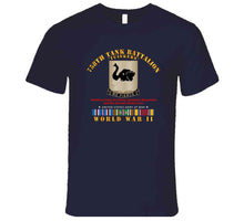 Load image into Gallery viewer, Army - 758th Tank Battalion, "Tuskers", World War II with European Theater Service Ribbons - T Shirt, Premium and Hoodie