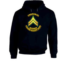 Load image into Gallery viewer, Corporal - E4 - w Text - Retired - Hoodie