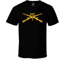 Load image into Gallery viewer, Army - 1st Bn 502nd Infantry Regt - Infantry Br Wo Txt - T-Shirts - Classic