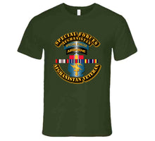 Load image into Gallery viewer, Army - Special Forces w Afghan SVC Ribbons -T-Shirts - Premium