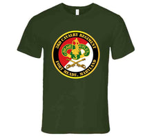 Load image into Gallery viewer, Army - 3rd Cavalry Regiment Dui - Red White - Fort Meade, Maryland - T-Shirts - Premium