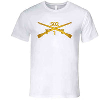 Load image into Gallery viewer, Army - 1st Bn 502nd Infantry Regt - Infantry Br Wo Txt - T-Shirts - Premium
