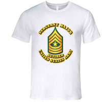 Load image into Gallery viewer, Sergeant Major - E9 - w Text - Retired - T-Shirts - Premium
