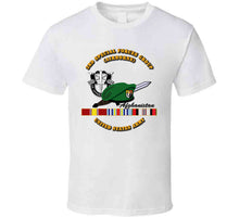 Load image into Gallery viewer, 3rd Special Forces Group with DUI, Beret, and Afghanistan Ribbons T Shirt - Classic