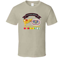 Load image into Gallery viewer, Army - 11th Pathfinder Detachment - Vietnam Veteran With Airborne Badge Combat Star Pathfinder Badge T Shirt - Classic