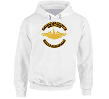 Load image into Gallery viewer, Navy - Submarine Badge - Gold - Hoodie