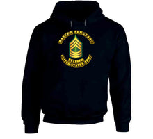 Load image into Gallery viewer, Master Sergeant - E8 - w Text - Retired - Hoodie