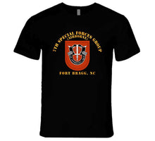 Load image into Gallery viewer, Army - 7th Special Forces Group W Flash - Fbnc T Shirt