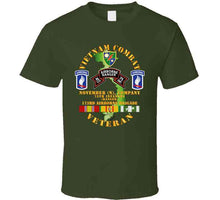 Load image into Gallery viewer, Vietnam Combat Veteran With N (November) Company (CO), 75th Infantry Ranger, 173rd Airborne Brigade T Shirt, Hoodie and Premium