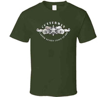 Load image into Gallery viewer, Uscg - Cutterman Badge - Enlisted - Silver T Shirt
