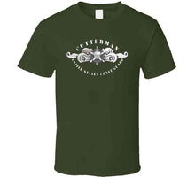 Load image into Gallery viewer, Uscg - Cutterman Badge - Enlisted - Silver T Shirt