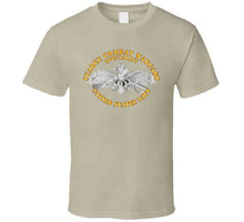 Load image into Gallery viewer, Navy - Seabee Combat Warfare, Specialist Badge, Emblem with Text - T-Shirts - Classic