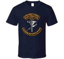 Load image into Gallery viewer, Navy - Rate - Construction Electrician - T-Shirts - Classic
