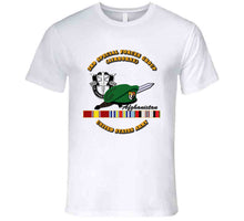 Load image into Gallery viewer, 3rd SFG DUI, Beret, Dagger - US Army - Afghanistan Ribbons T Shirt - Premium