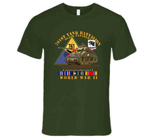 Load image into Gallery viewer, Army - 761st Tank Battalion - Black Panthers - W Tank W Ssi Wwii Eu Svc - T-Shirts - Premium