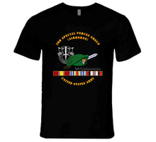 Load image into Gallery viewer, 3rd SFG DUI, Beret, Dagger - US Army - Afghanistan Ribbons T Shirt - Premium