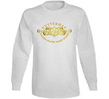 Load image into Gallery viewer, Uscg - Cutterman Badge - Officer - Gold T Shirt