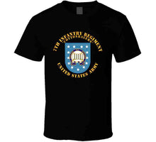 Load image into Gallery viewer, Army - 7th Infantry Regiment, Army Flash, (Cottenbailers) with Distinctive Unit Insignia - T-Shirts - Classic
